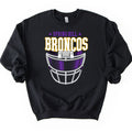 Spring Hill Broncos Helmet Crewneck Sweatshirt - Black