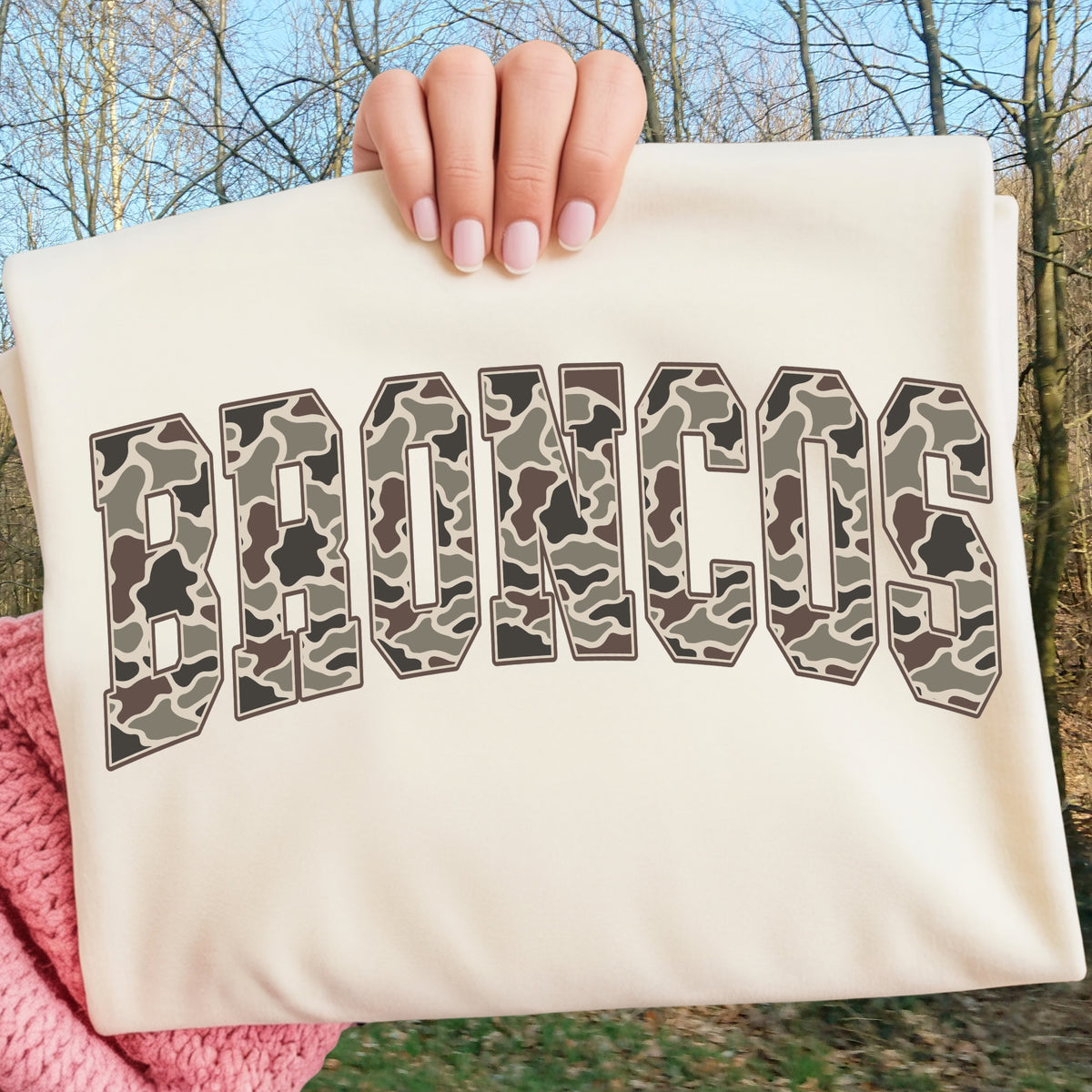 Camo Broncos Tee