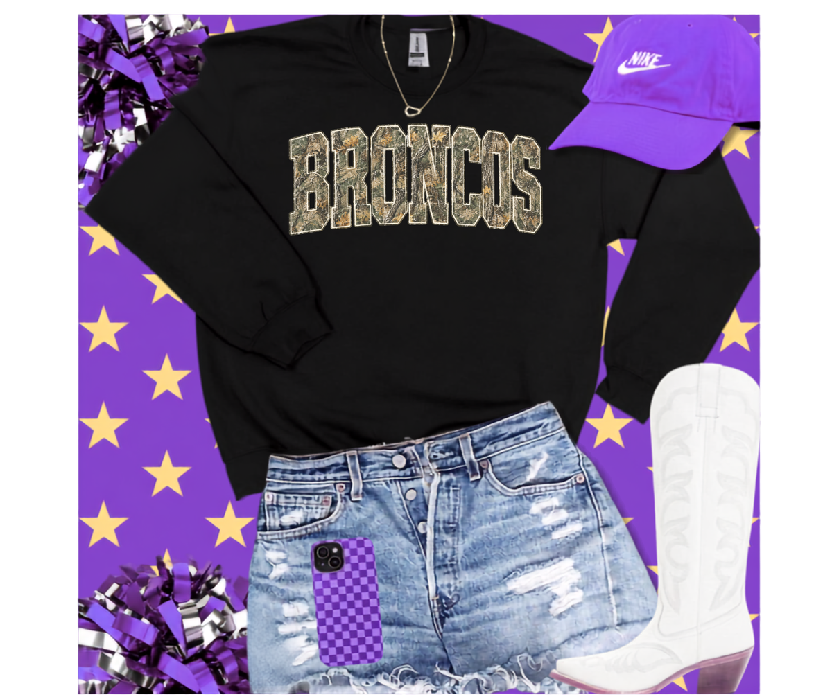 Camo Broncos Sweatshirt