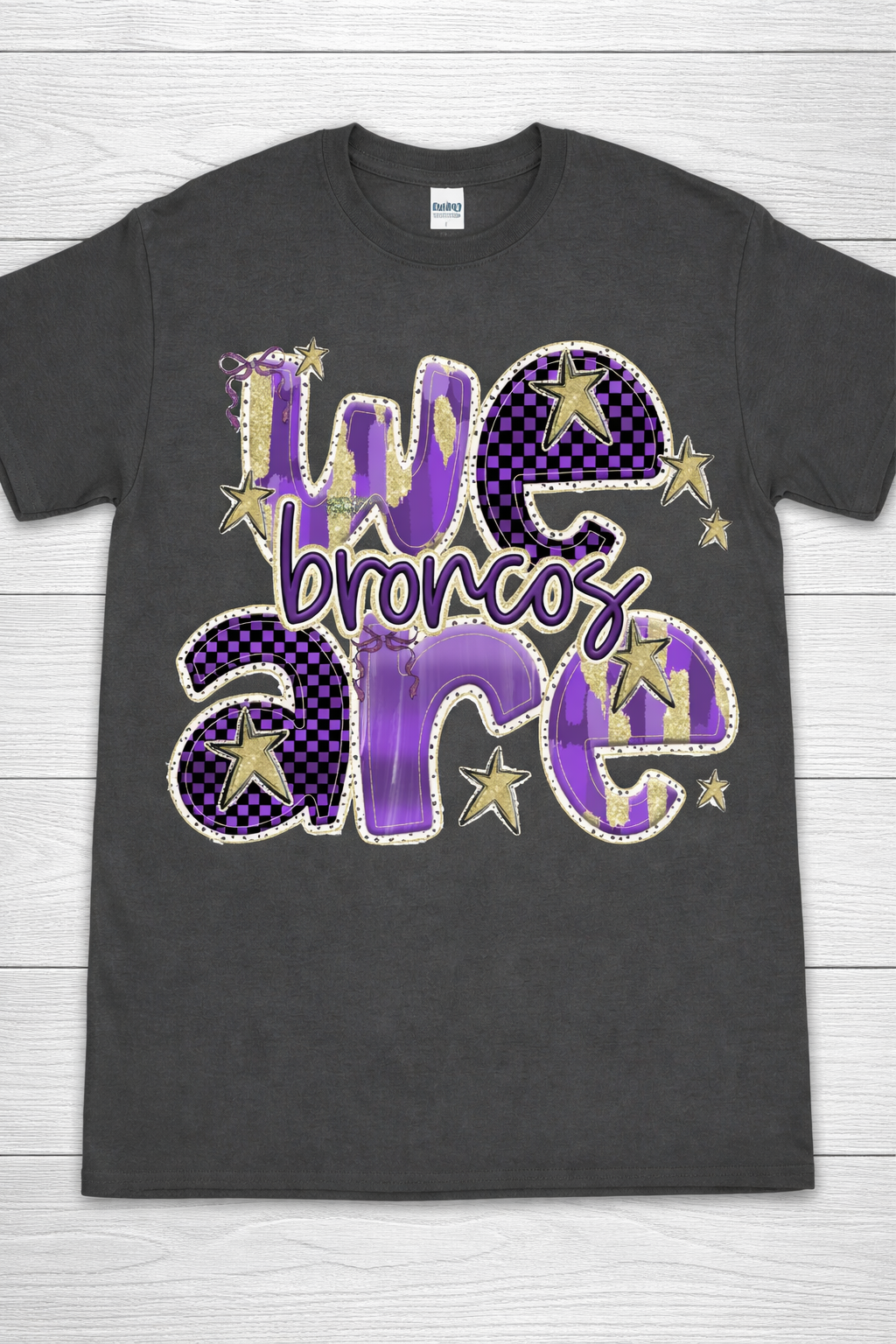 We Are Broncos Graphic Tee - Charcoal