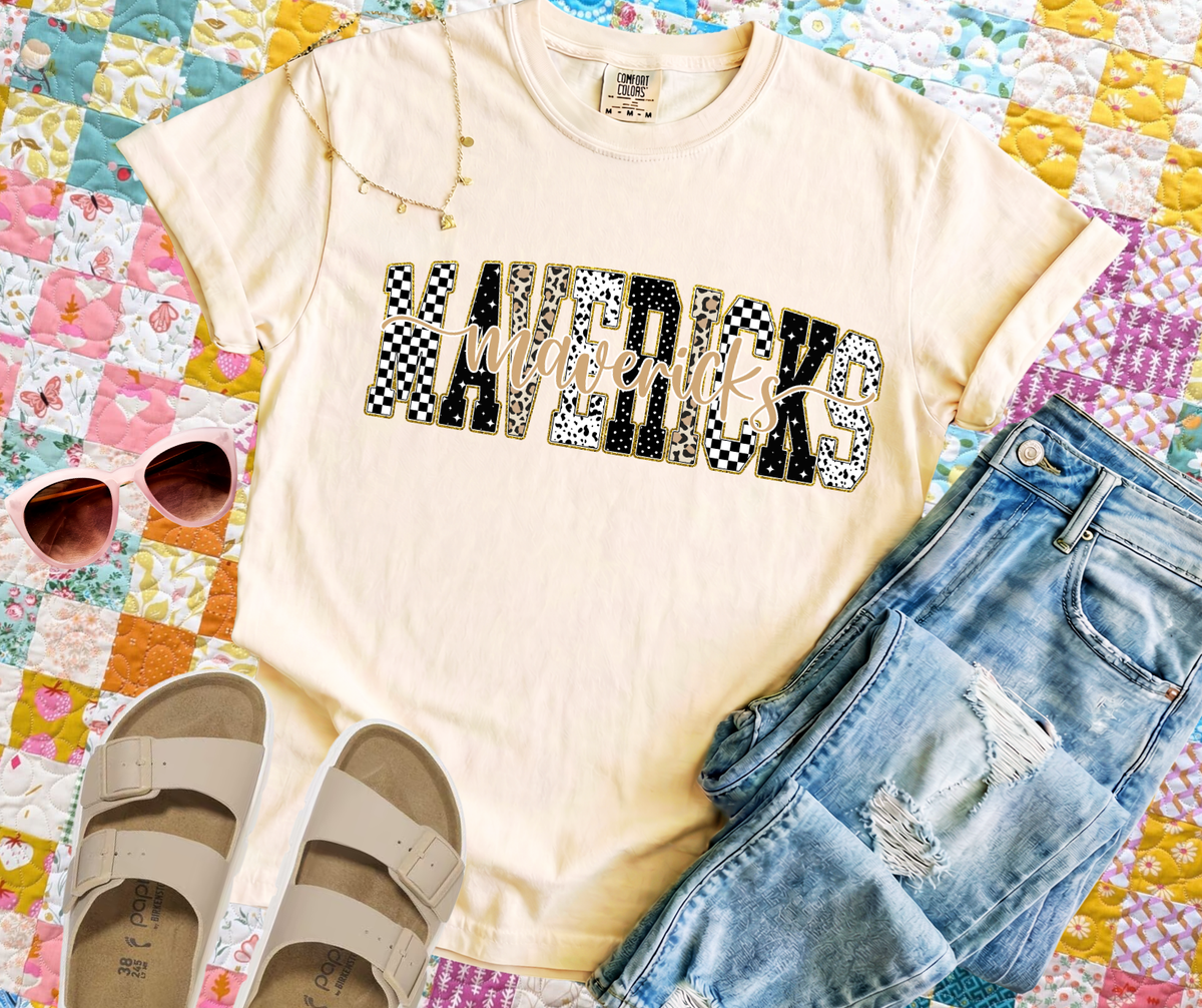 Mavericks Mixed Pattern Tee
