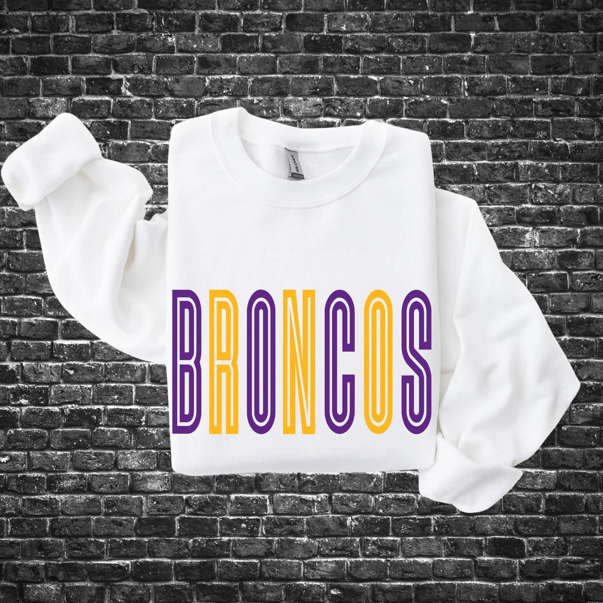 Broncos Crewneck Sweatshirt – White